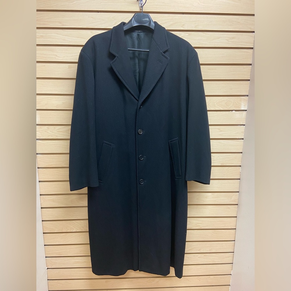 SAN REMO MADE IN ITALY MEN FASHIONABLE WOOL COAT SIZE 44 REGULAR